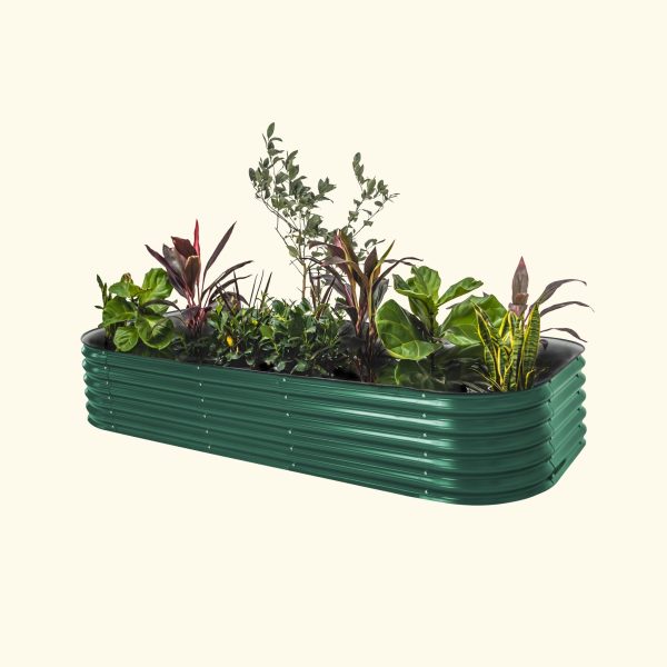 17" Tall 10 In 1 Jumbo Modular Metal Raised Garden Bed Kit - Image 15