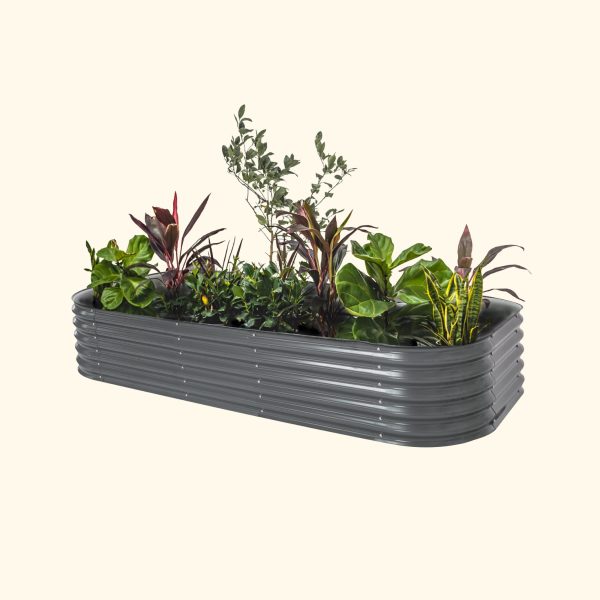 17" Tall 10 In 1 Jumbo Modular Metal Raised Garden Bed Kit - Image 14