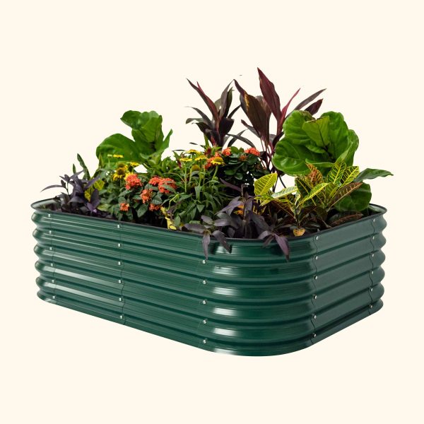 17" Tall 6 In 1 Medium Modular Metal Raised Garden Bed Kit - Image 13