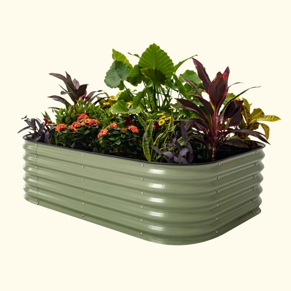 17" Tall 6 In 1 Medium Modular Metal Raised Garden Bed Kit - Image 11