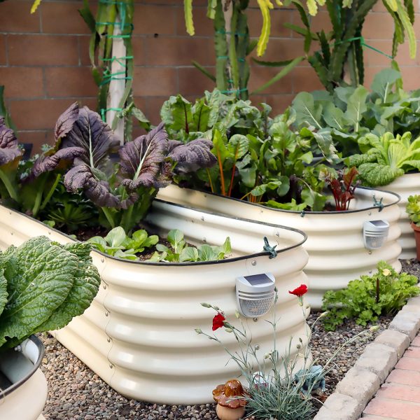 17" Tall 9 In 1 Large Modular Metal Raised Garden Bed Kit - Image 4