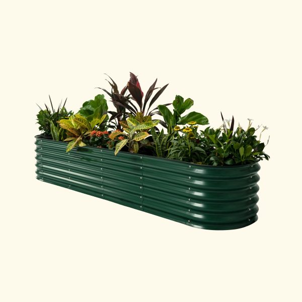 17" Tall 9 In 1 Large Modular Metal Raised Garden Bed Kit - Image 13