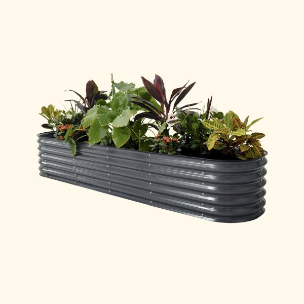 17" Tall 9 In 1 Large Modular Metal Raised Garden Bed Kit - Image 12