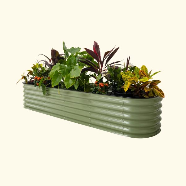 17" Tall 9 In 1 Large Modular Metal Raised Garden Bed Kit - Image 11