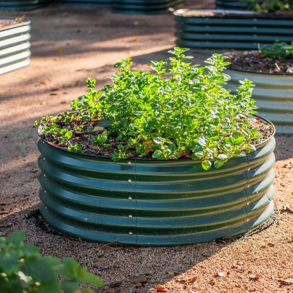17" Tall 42" Wide Round Metal Raised Garden Bed Kit - Image 3