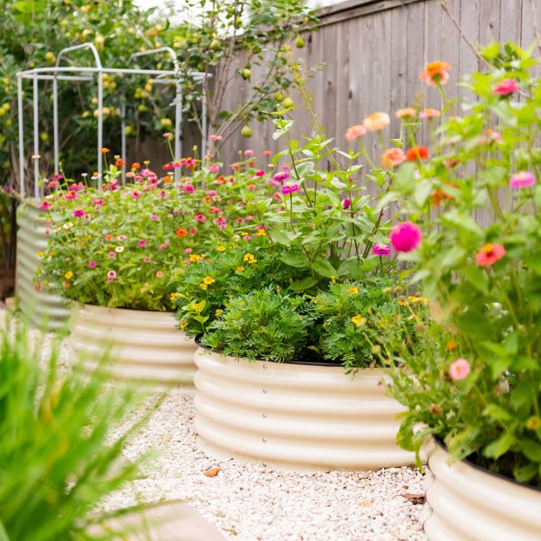 17" Tall 42" Wide Round Metal Raised Garden Bed Kit - Image 2