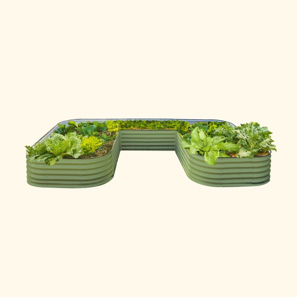 17" Tall U-Shaped Raised Garden Bed Kit - Jumbo Size - Image 8