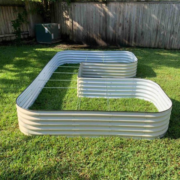 17" Tall U-Shaped Raised Garden Bed Kit - Jumbo Size - Image 2