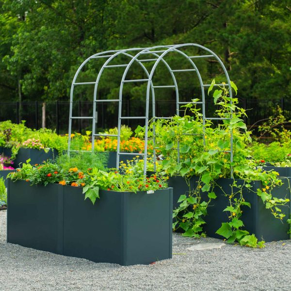 32" Extra Tall Modern 27" x 83" Metal Raised Garden Bed - Image 4