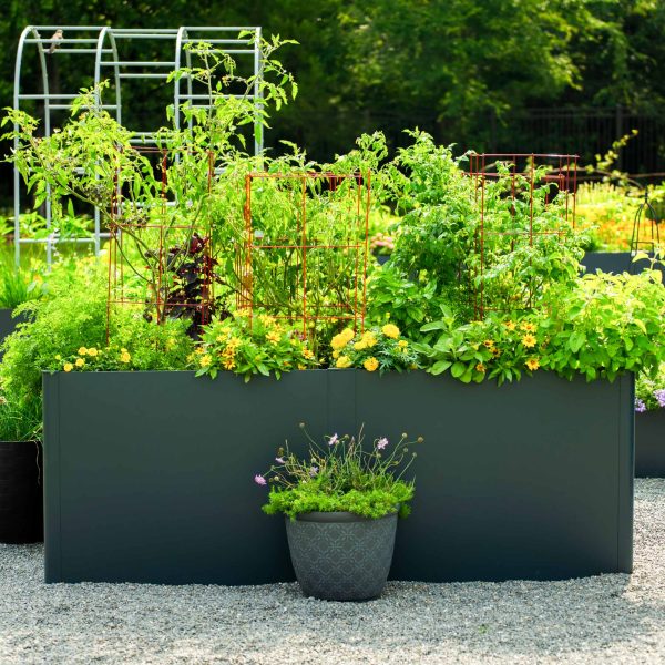 32" Extra Tall Modern 42" x 83" Metal Raised Garden Bed - Image 9