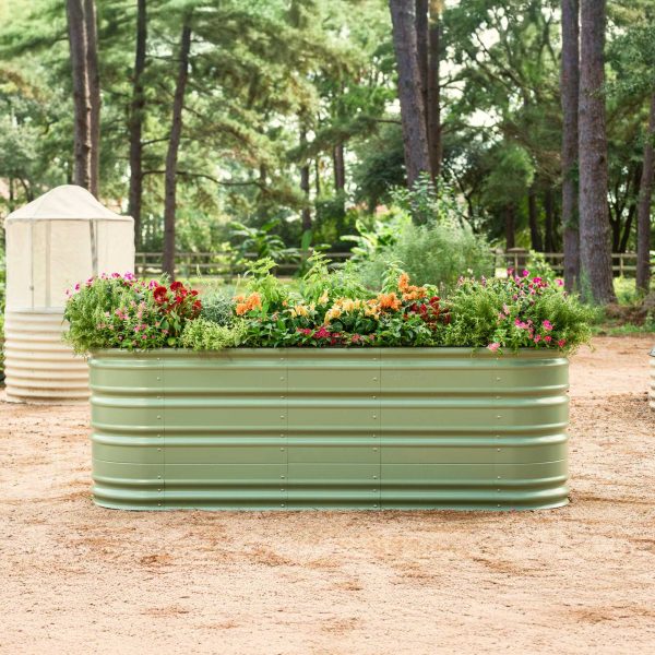 32" Tall 10 In 1 Jumbo Novel Modular Metal Raised Garden Bed Kit - Image 7