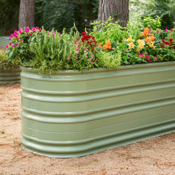 32" Tall 10 In 1 Jumbo Novel Modular Metal Raised Garden Bed Kit - Image 8