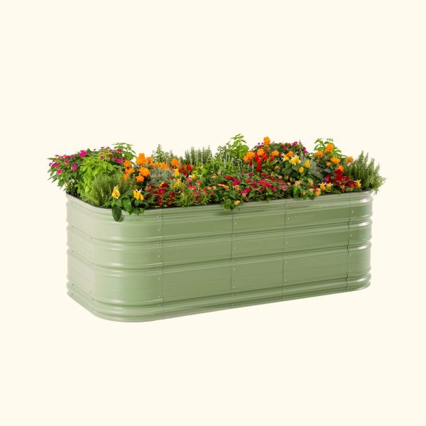 32" Tall 10 In 1 Jumbo Novel Modular Metal Raised Garden Bed Kit - Image 4