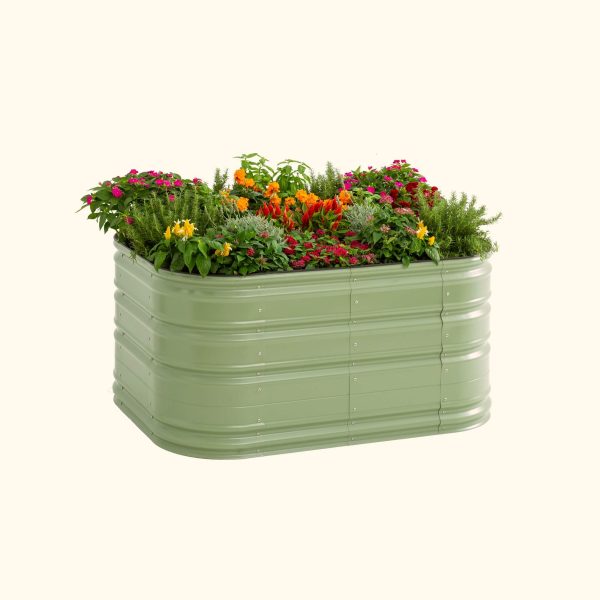 32" Tall 6 In 1 Medium Novel Modular Metal Raised Garden Bed Kit - Image 4