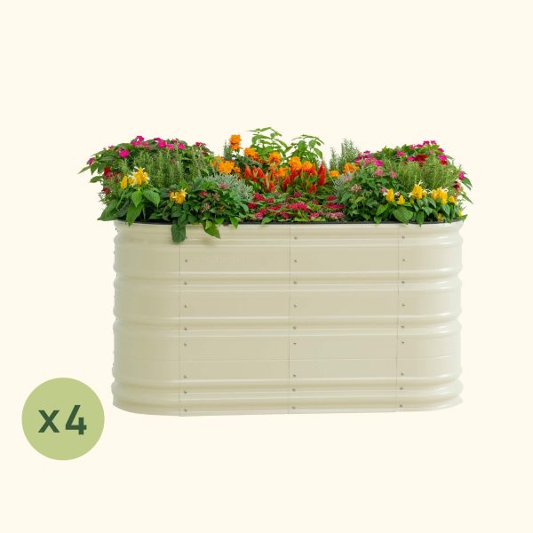 4-Pack 32" Tall 6 In 1 Medium Novel Modular Metal Raised Garden Bed Kit - Image 3