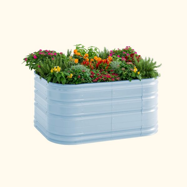 32" Tall 6 In 1 Medium Novel Modular Metal Raised Garden Bed Kit - Image 10