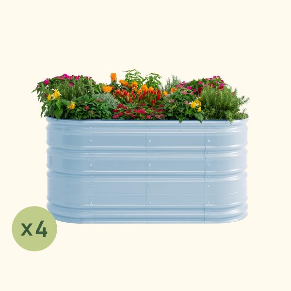 4-Pack 32" Tall 6 In 1 Medium Novel Modular Metal Raised Garden Bed Kit - Image 5