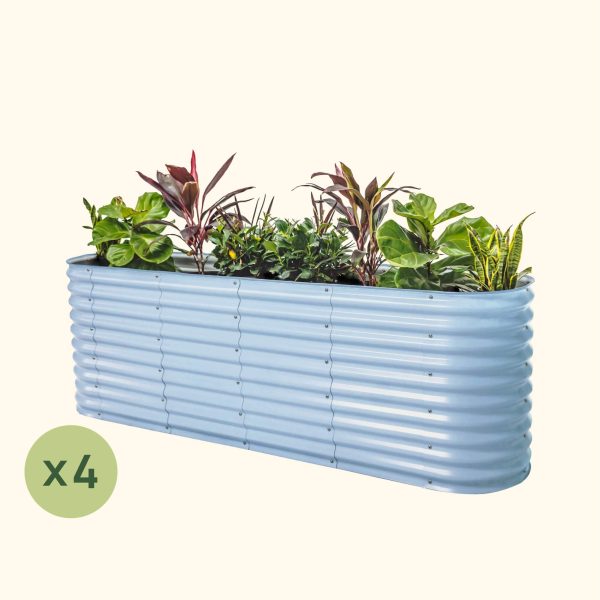 4-Pack 32" Extra Tall 9 In 1 Large Modular Metal Raised Garden Bed Kit - Image 2