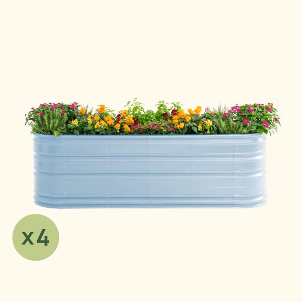 4-Pack 32" Tall 9 In 1 Large Novel Modular Metal Raised Garden Bed Kit - Image 5