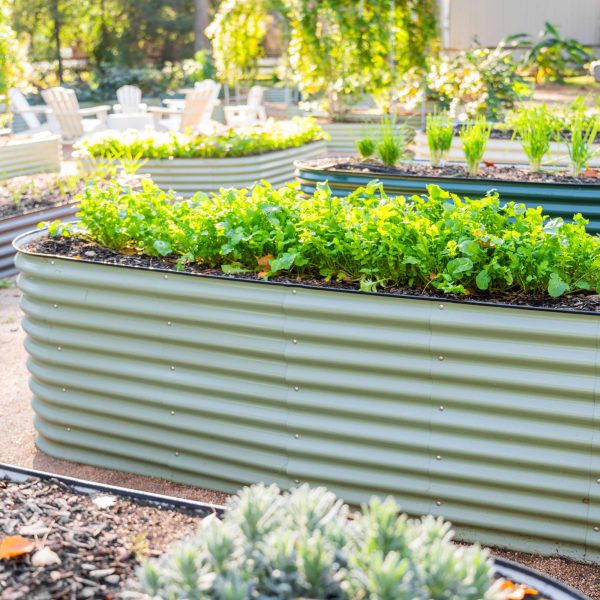 32" Extra Tall 10 In 1 Jumbo Modular Metal Raised Garden Bed Kit - Image 3