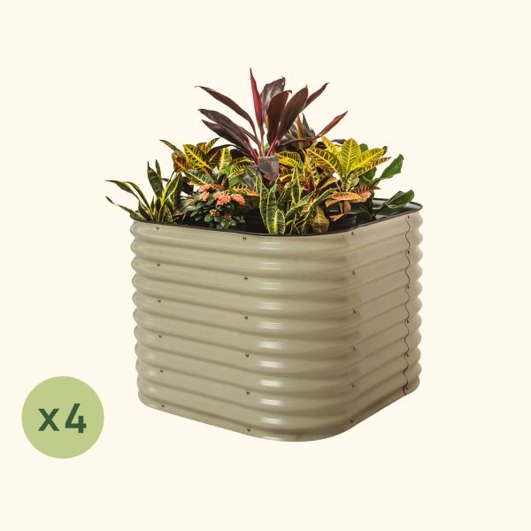 4-Pack 32" Extra Tall 4 In 1 Small Modular Metal Raised Garden Bed Kit - Image 6