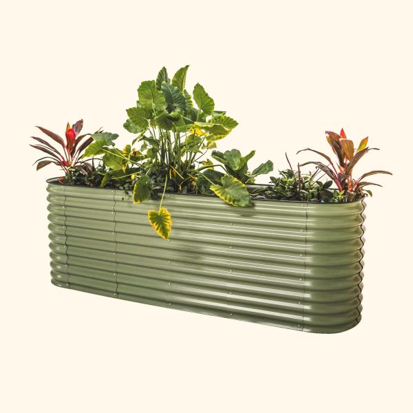 32" Extra Tall 9 In 1 Large Modular Metal Raised Garden Bed Kit - Image 12