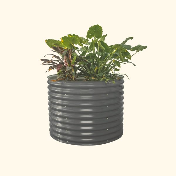 32" Extra Tall 42" Wide Round Metal Raised Garden Bed Kit - Image 10
