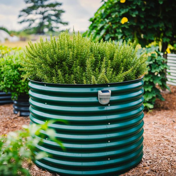 32" Extra Tall 42" Wide Round Metal Raised Garden Bed Kit - Image 13