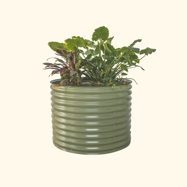 32" Extra Tall 42" Wide Round Metal Raised Garden Bed Kit - Image 11